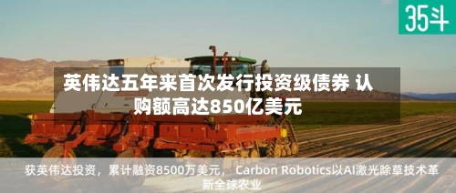 英伟达五年来首次发行投资级债券 认购额高达850亿美元-第3张图片