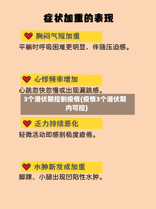 3个潜伏期控制疫情(疫情3个潜伏期内可控)