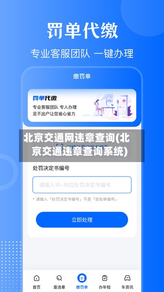 北京交通网违章查询(北京交通违章查询系统)-第2张图片